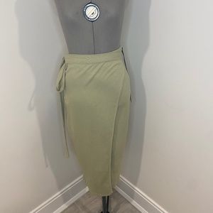 Sage Wrap-around skirt